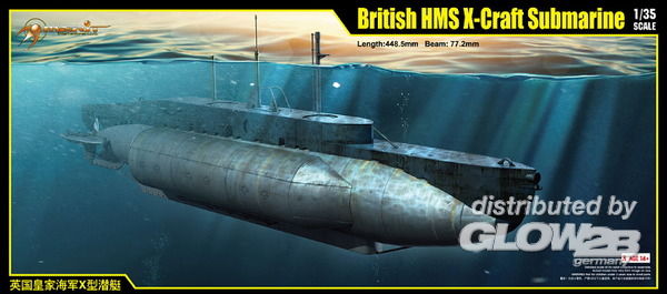 Merit British HMS X-Craft Submarine - 1:35 bouwpakket