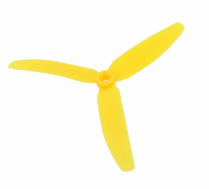 Mini quadcopter tri-propellers 5030 1xCW 1xCCW - Geel