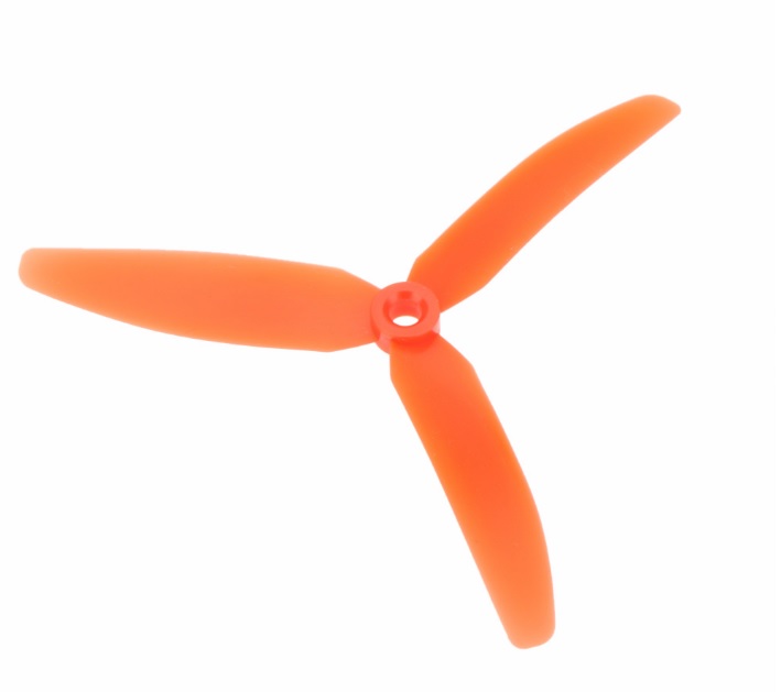 Mini quadcopter tri-propellers 5030 1xCW 1xCCW - Rood