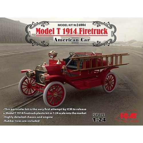 Model T 1914 Firetruck American Car 1:24 - 24004