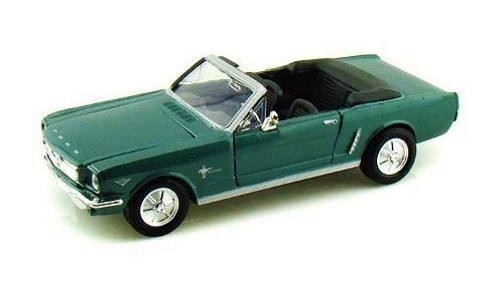 Motor Max Ford Mustang cabrio 1964 metallic groen schaalmodel 1:24