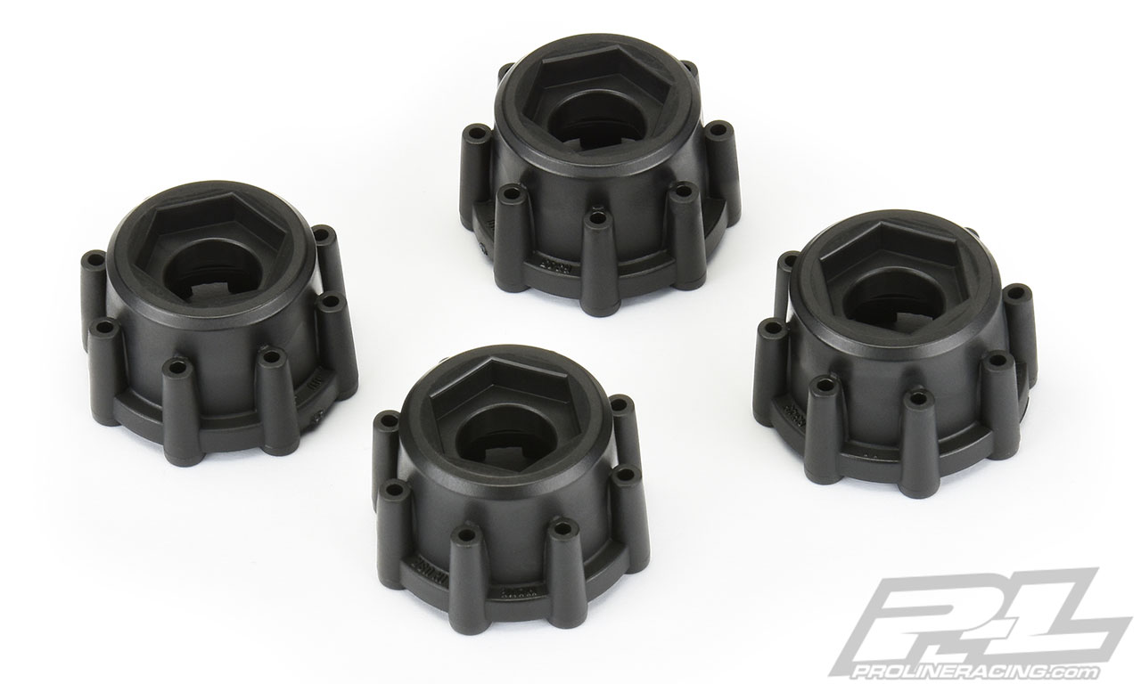 Proline 8x32 to 17mm 1/2" Offset Hex Adapters for Pro-Line 8x32 3.8" Wheels