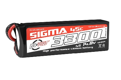 RC Plus LiPo Batterypack Sigma 45C-90C 3300 mAh 4S1P 14.8V - XT-60 stekker