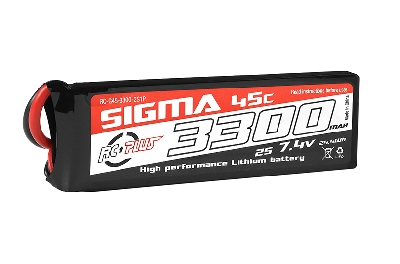 RC Plus LiPo Batterypack Sigma 45C-90C 3300 mAh 2S1P 7.4V - XT-60 stekker