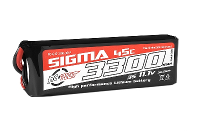 RC Plus LiPo Batterypack Sigma 45C-90C 3300 mAh 3S1P 11.1V - XT-60 stekker
