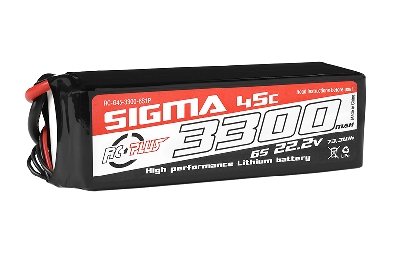 RC Plus LiPo Batterypack Sigma 45C-90C 3300 mAh 6S1P 22.2V - XT-60 stekker