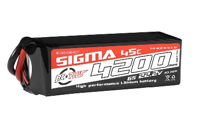 RC Plus LiPo Batterypack Sigma 45C-90C 4200 mAh 6S1P 22.2V - XT-60 stekker