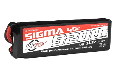 RC Plus LiPo Batterypack Sigma 45C-90C 5200 mAh 3S1P 11.1V - XT-60 stekker