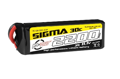 RC Plus LiPo Batterypack Sigma 30C-60C 2200 mAh 3S1P 11.1V - XT-60 stekker