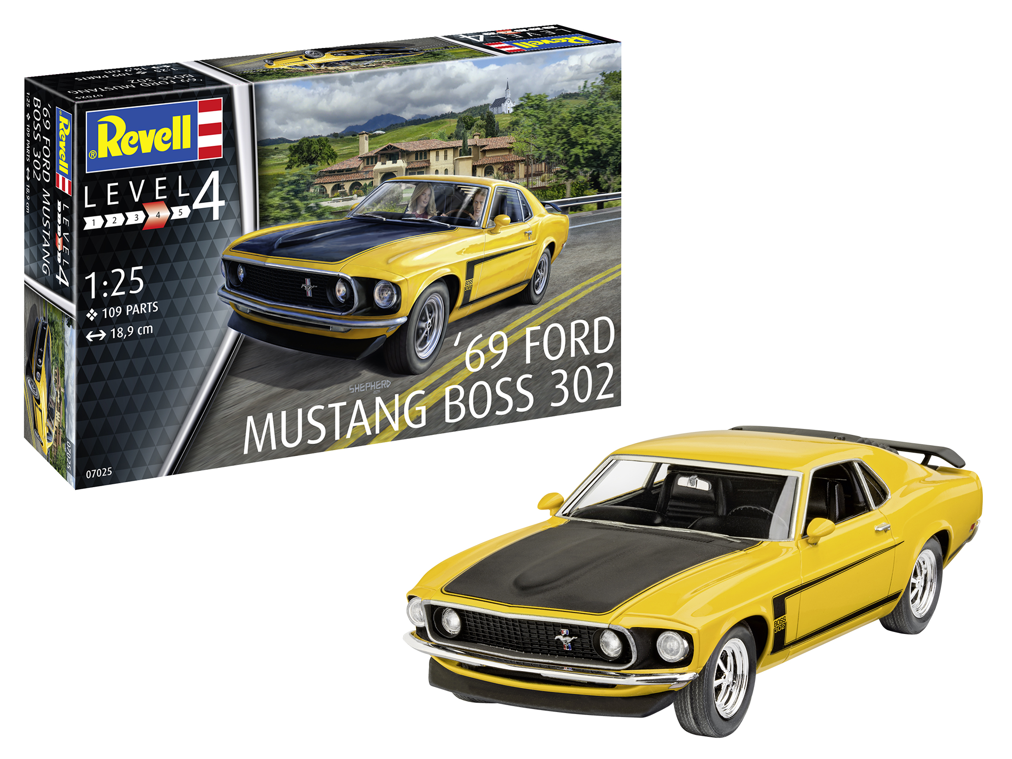 Revell 1969 Boss 302 Mustang in 1:25 bouwpakket