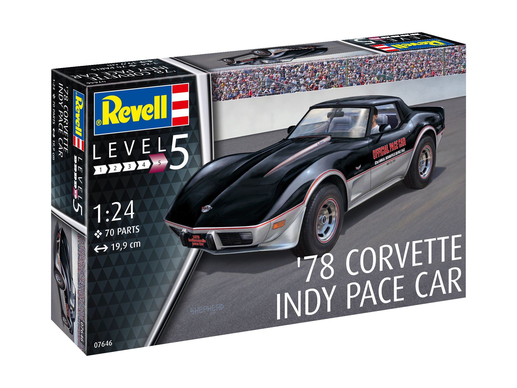 Revell 1978 Corvette Indy Car in 1:24 bouwpakket · Toemen Modelsport