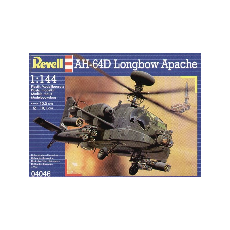 Revell AH-64D Longbow Apache in 1:144 bouwpakket