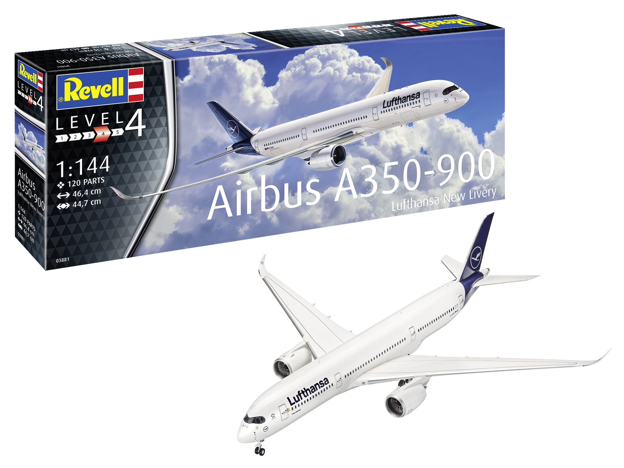 Revell Airbus A350-900 Lufthansa New Livery in 1:144 bouwpakket
