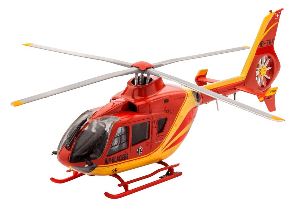 Revell Airbus Helicopters EC135 AIR-GLACIERS in 1:72 bouwpakket met lijm en verf