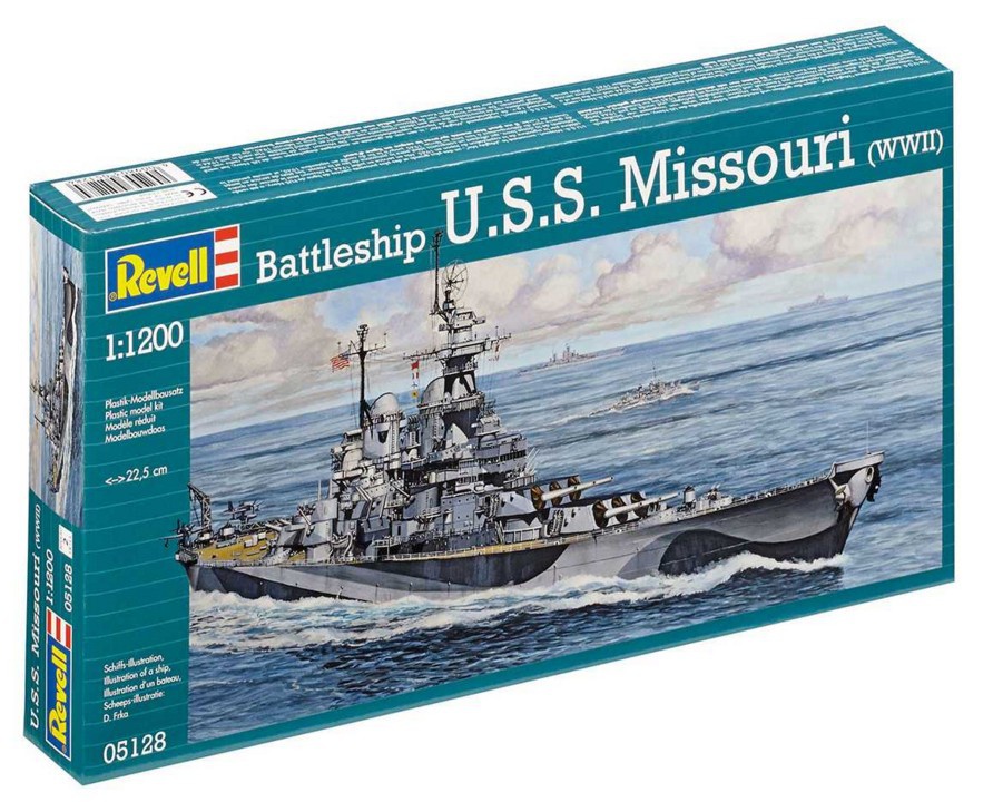 Revell Battleship U.S.S. Missouri WWII in 1:1200 bouwpakket