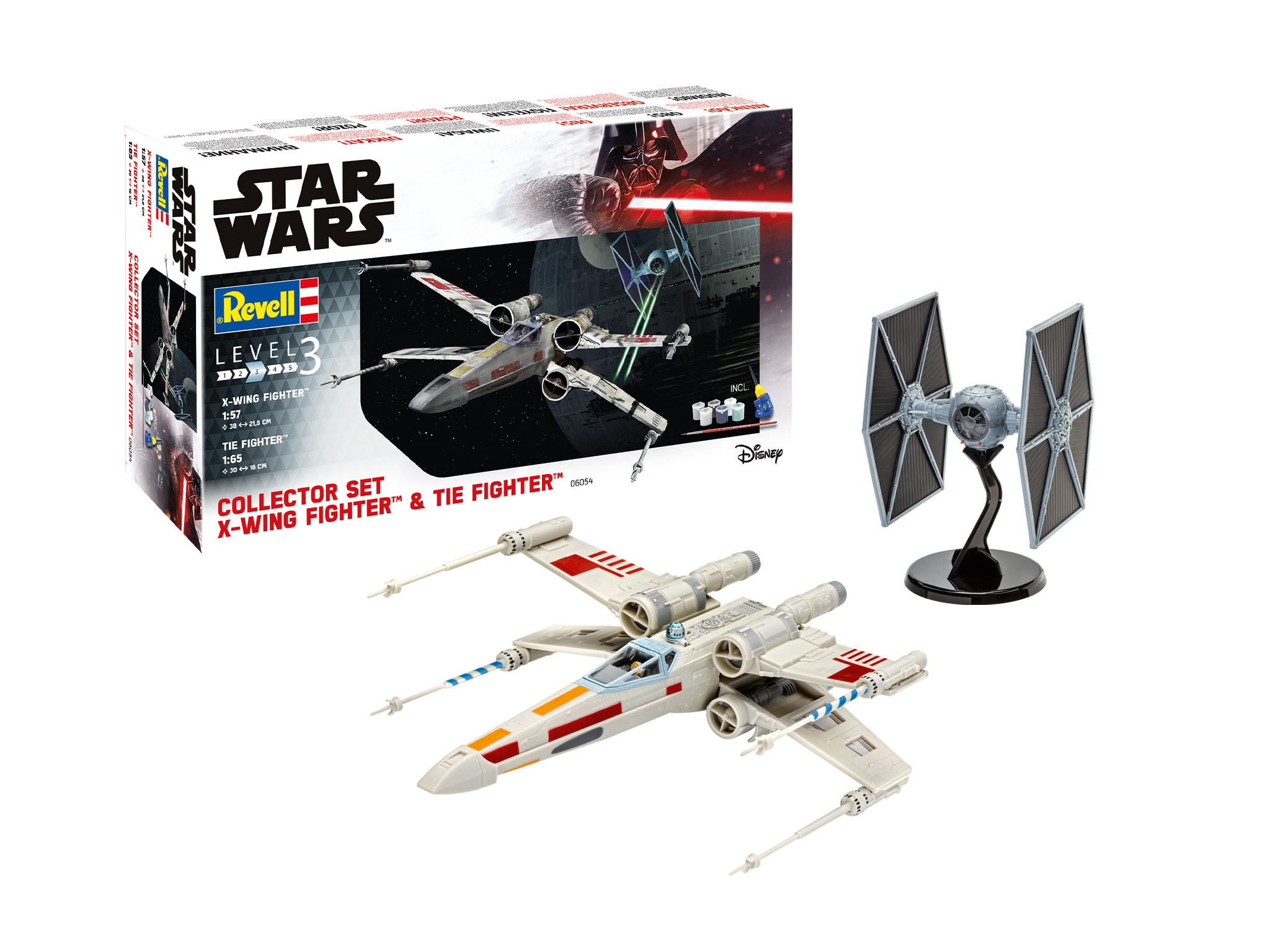 Revell Collector Set X-Wing Fighter + TIE Fighter in 1:57 & 1:65 bouwpakket