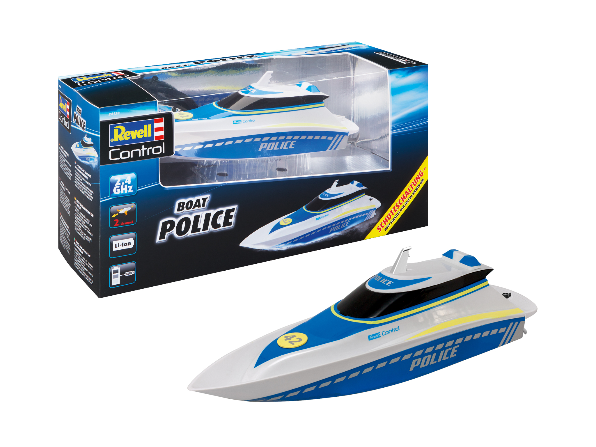 Revell Control Police afstandbestuurbare boot 2.4Ghz