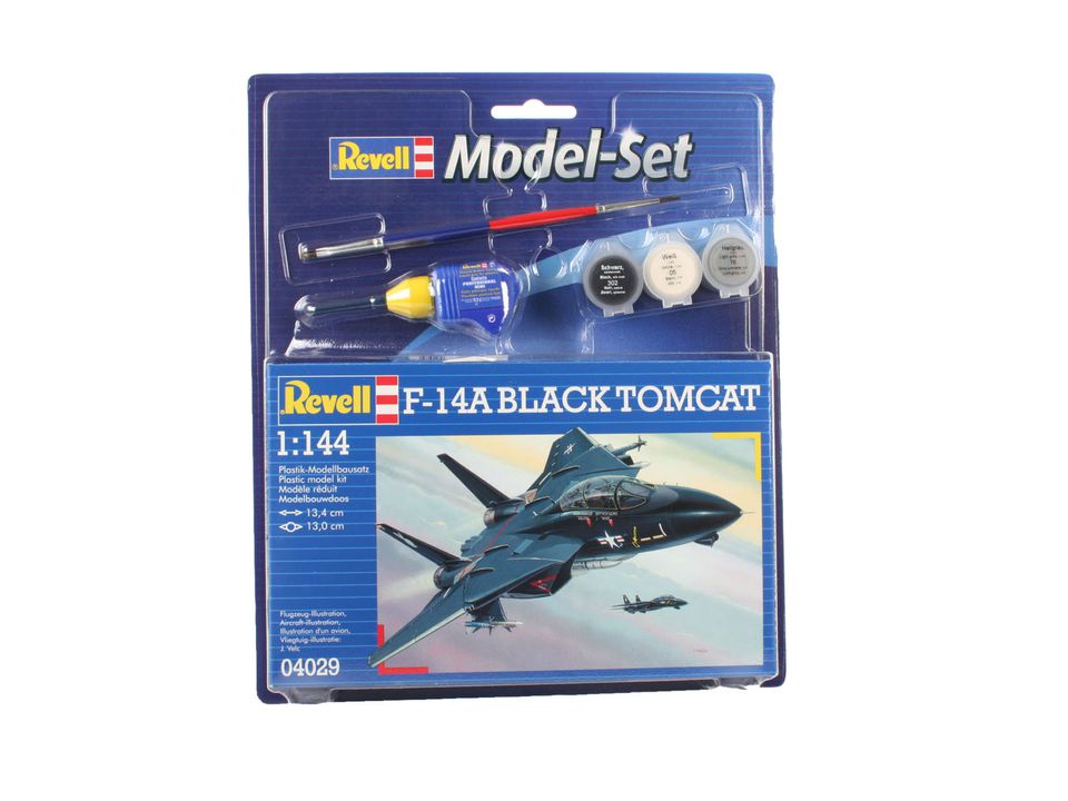 Revell F-14A Black Tomcat in 1:144 bouwpakket met lijm en verf