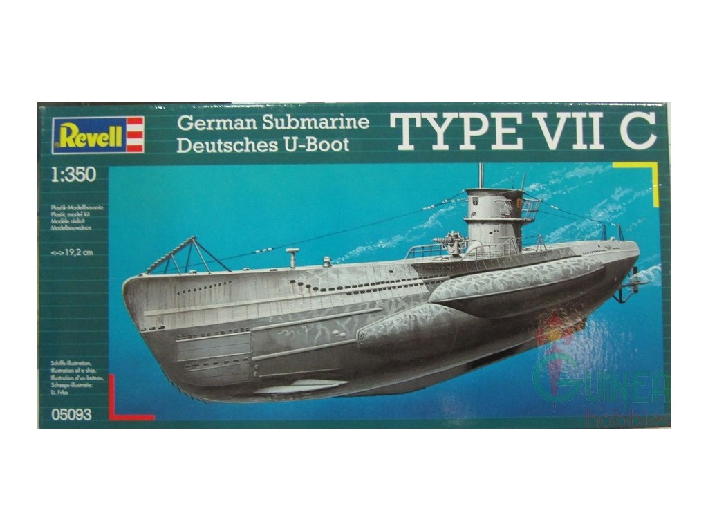 Revell German Submarine Type VII C in 1:350 bouwpakket