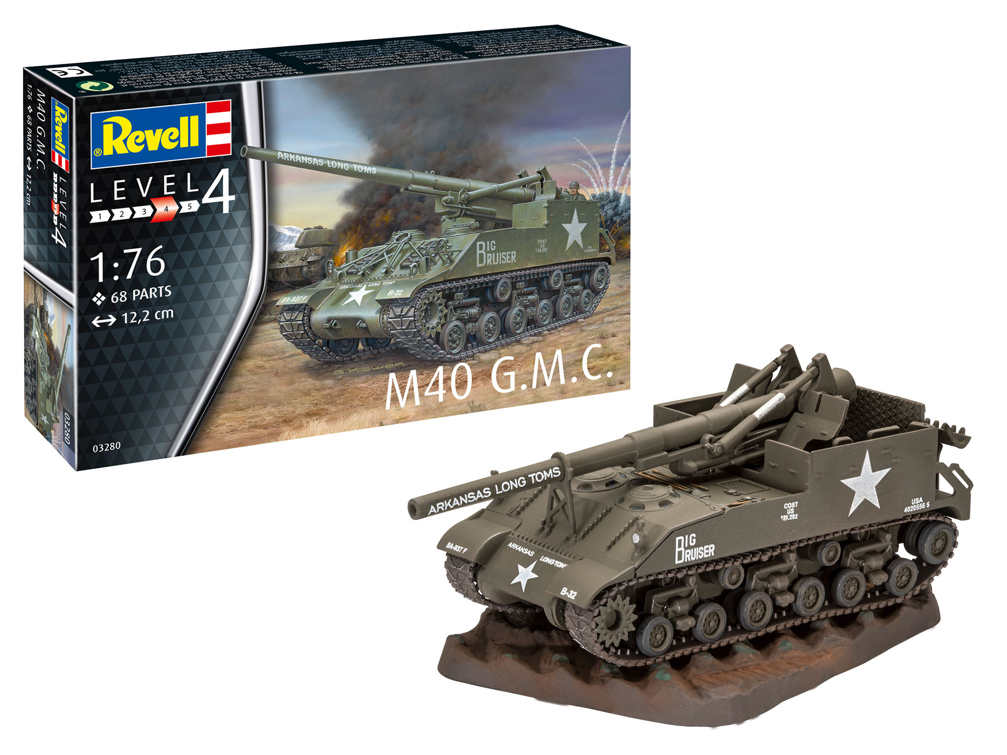Revell M40 G.M.C in 1:76 bouwpakket