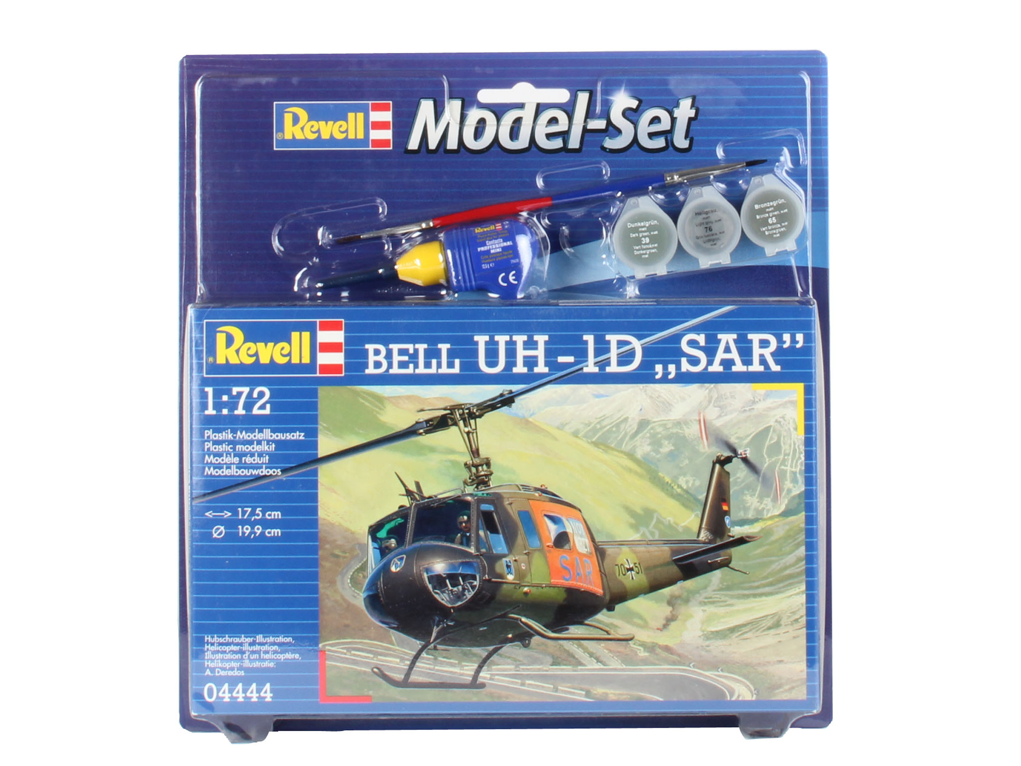 Revell Model Set Bell UH-1D "SAR" 1:72 bouwpakket met lijm en verf