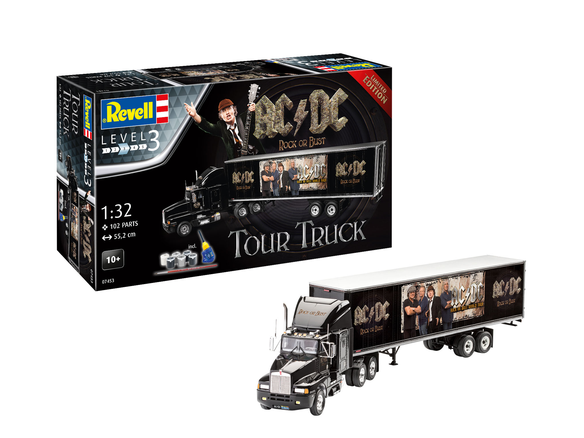 Revell Model Set Truck & Trailer "AC/DC" Limited Edition 1:32 bouwpakket met lijm en verf