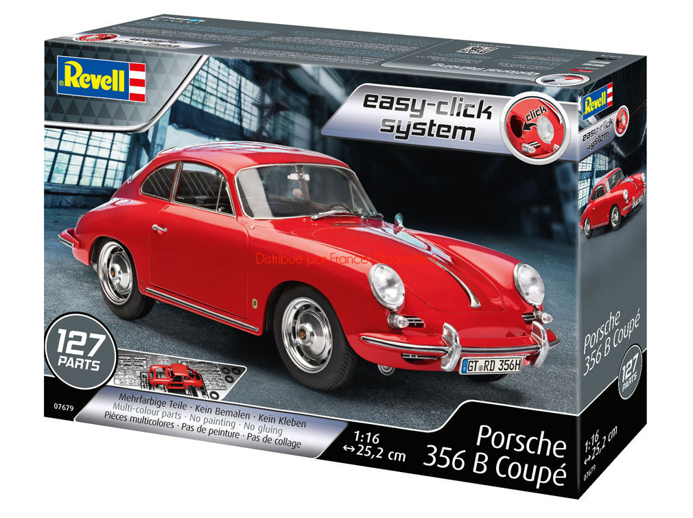 Revell Porsche 356 B Coupe in 1:16 bouwpakket easy-click