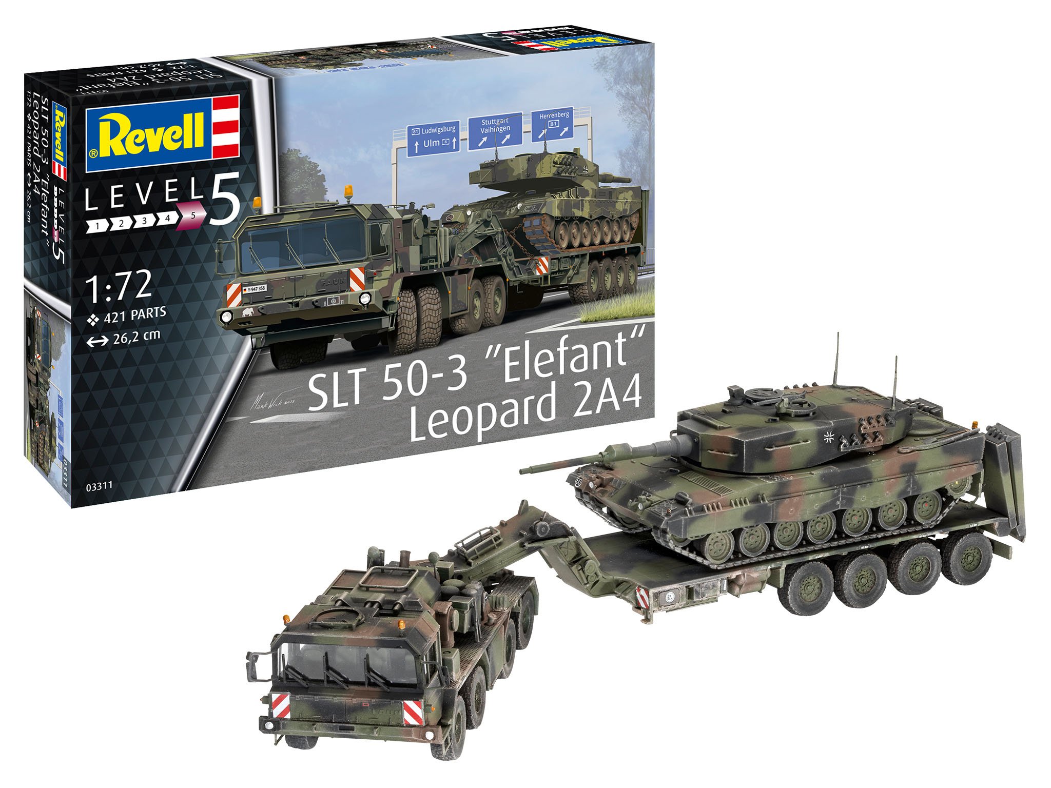 Revell SLT 50-3 "Elefant" + Leopard 2A4 in 1:72 bouwpakket