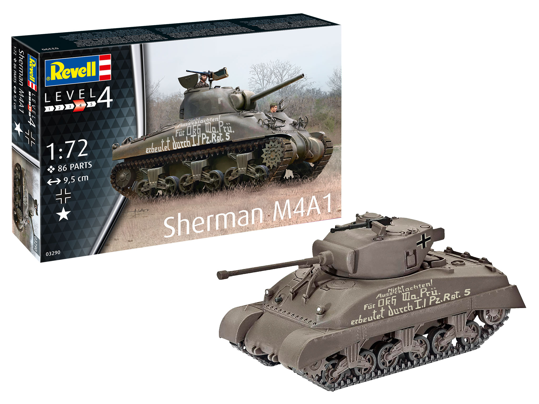Revell Sherman M4A1 1:72 Bouwpakket