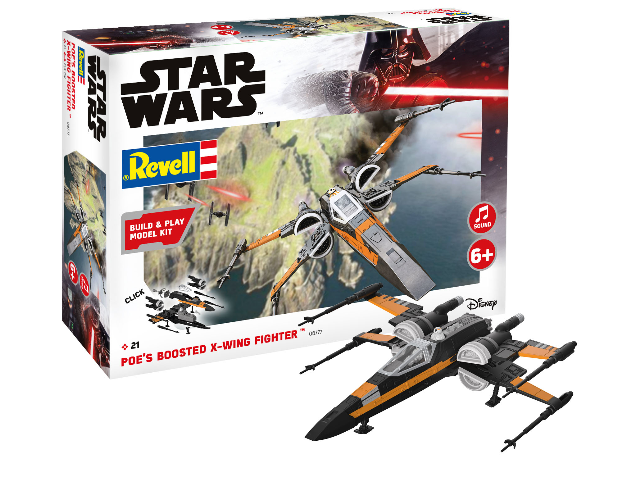 Revell Star Wars Poe's Boosted X-wing Fighter 1:78 bouwpakket easy click systeem