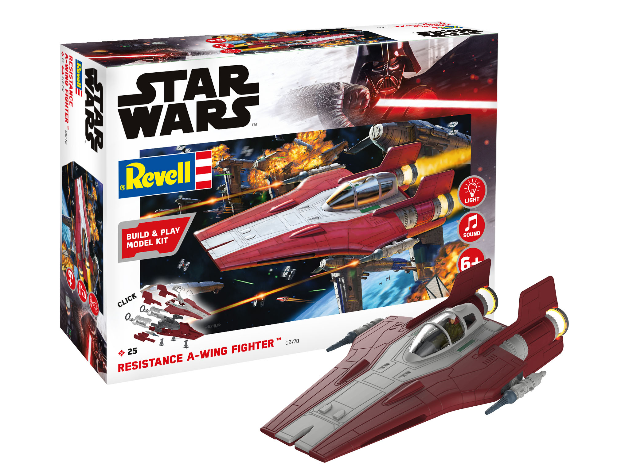 Revell Star Wars Resistance A-wing Fighter 1:44 bouwpakket easy click systeem