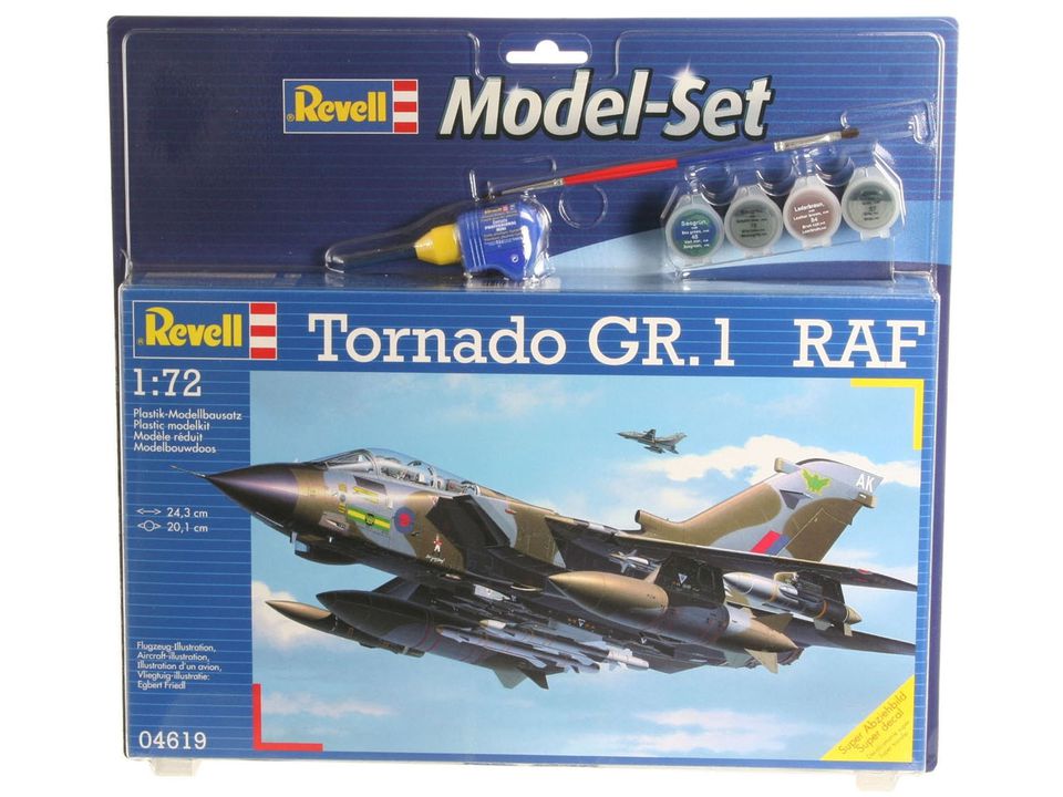 Toepassing belediging sticker Revell Tornado GR.1 RAF in 1:72 bouwpakket met lijm en verf · Toemen  Modelsport