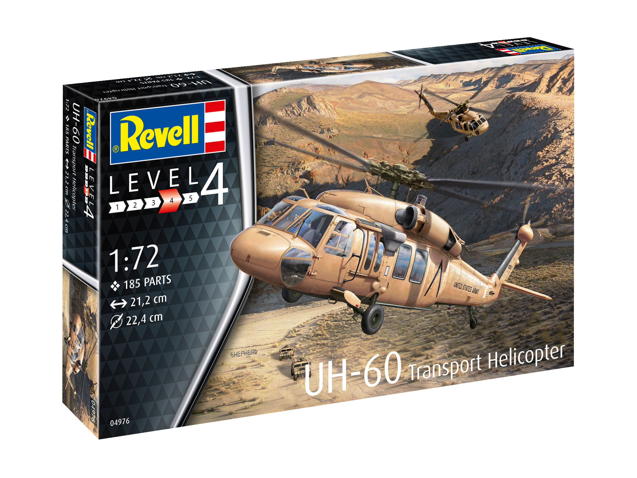 Revell UH-60 in 1:72 bouwpakket