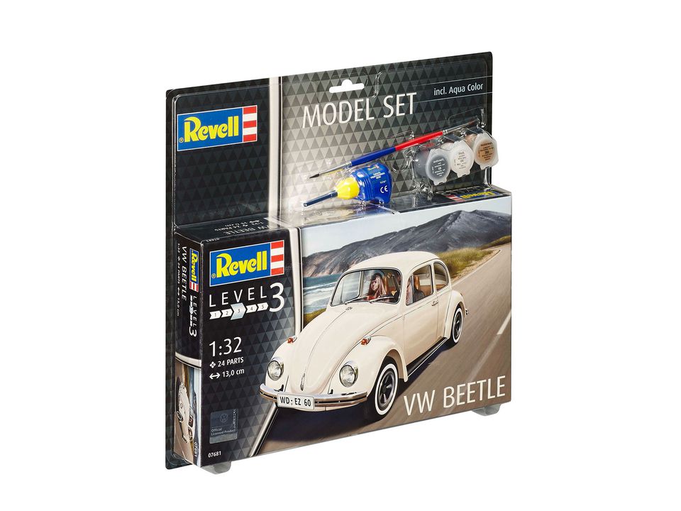 Revell VW Beetle in 1:32 bouwpakket met lijm en verf