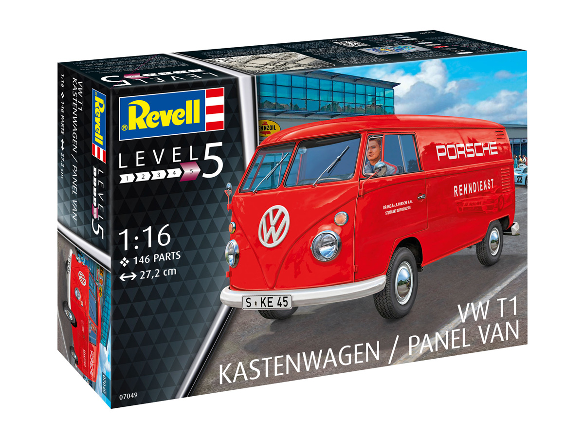 Revell VW T1 Kastenwagen in 1:16 bouwpakket