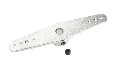 Revtec - Aluminium stuurhevel - Dubbel - Lang - As Dia. 4mm - 1 st