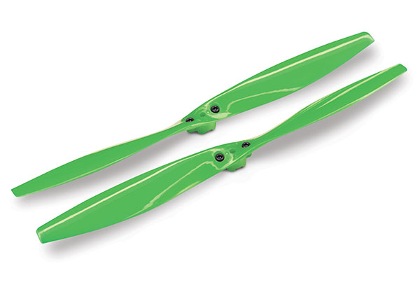 Rotor blade set green 2 with screws - TRX7931