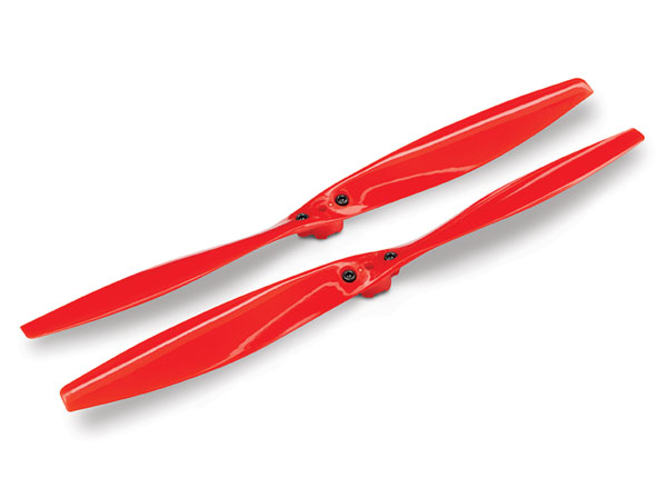 Rotor blade set red 2 with screws - TRX7928