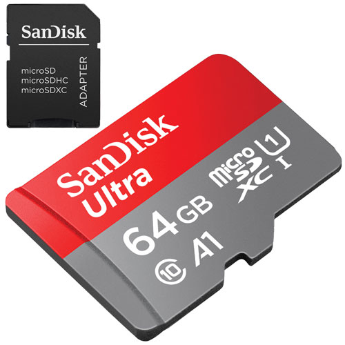 SanDisk 64GB micro SD Ultra UHS-I A1 (100MB/s)