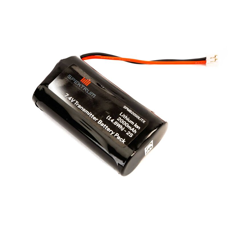 Spektrum 7.4V 2000mAh 2S Li-Ion Transmitter Battery