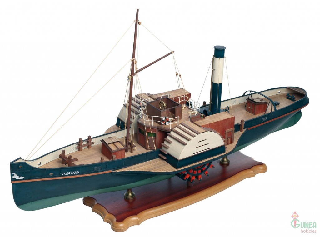 Talhoer Wood Paddle Tug Vanguard houten scheepsmodel 1:50