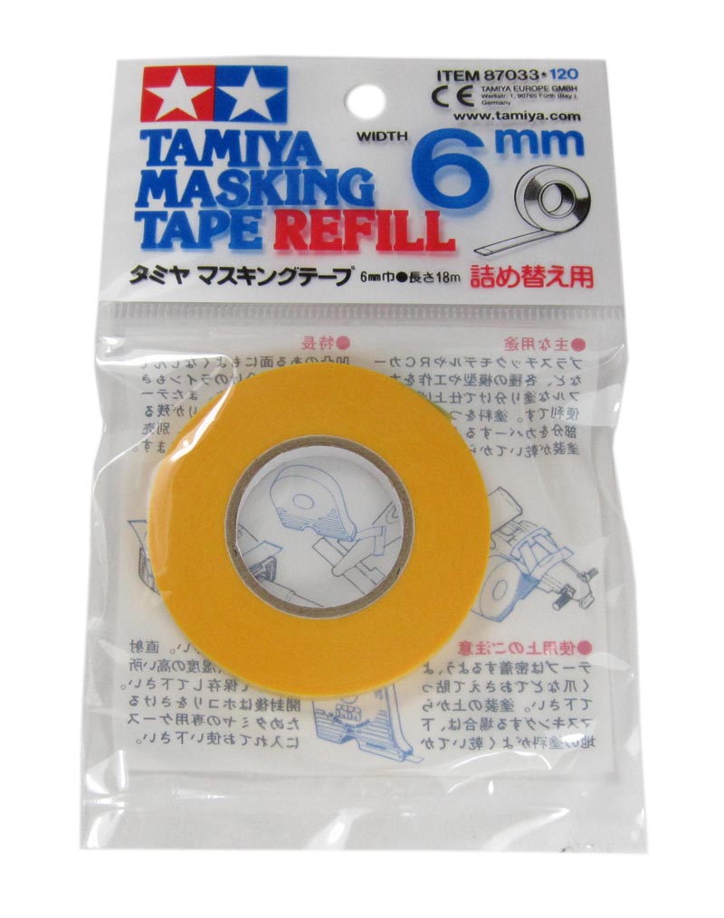 Tamiya masking tape navulverpakking - 6MM