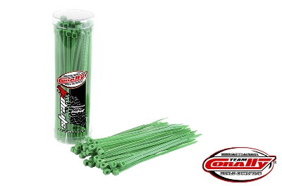 Team Corally - Cable Tie Raps - Green - 2.5x100mm - 50 Pcs