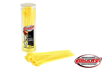 Team Corally - Cable Tie Raps - Yellow - 2.5x100mm - 50 Pcs
