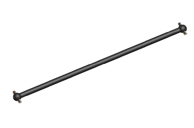 Team Corally Center Drive Shaft - Truggy - Rear - Steel - 1 pc - C-00180-223