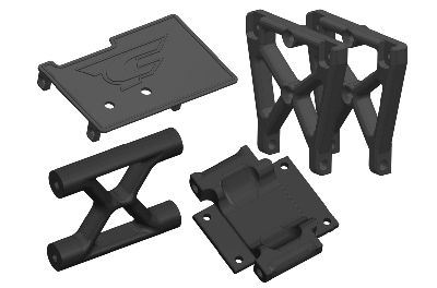 Team Corally Center Roll Cage Mount - Composite - 1 Set - C-00180-301