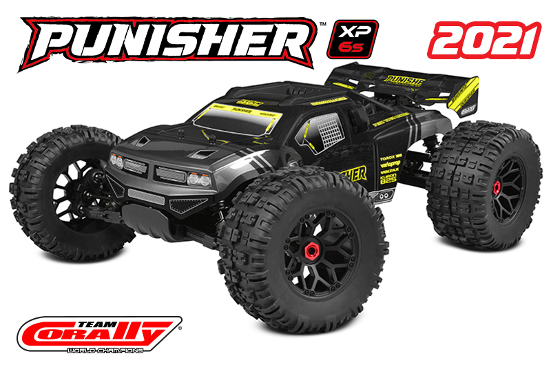 Team Corally Punisher XP 6S Model 2021 1/8 Monster Truck LWB RTR