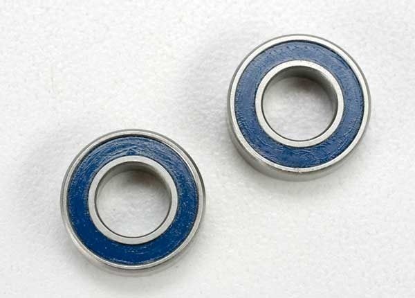 Traxxas Ball bearings, blue rubber sealed (6x12x4mm) (2) - TRX5117