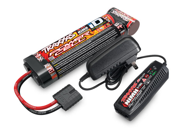 Traxxas Battery/charger completer pack (includes TRX2969 2-amp NiMH peak detecting AC charger (1), TRX2923X 3000mAh 8.4V 7-cell NiMH battery (1)) - TRX2983