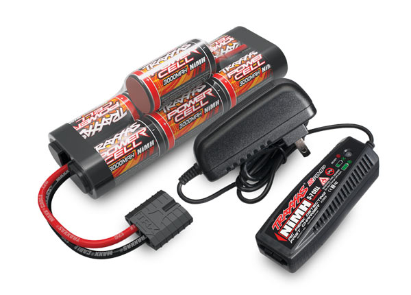 Traxxas Battery/charger completer pack (includes TRX2969 2-amp NiMH peak detecting AC charger (1), TRX2926X 3000mAh 8.4V 7-cell NiMH battery (1)) - TRX2984